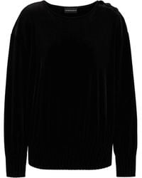 Emporio Armani - Round-Neck Knitwear - Lyst