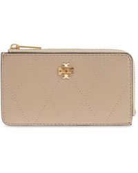 Tory Burch - Charlie Quilted Zip Card Case - Lyst