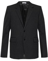 McQueen - Jassen ,Zwart ,Wol Wollen Blazer Met Lurexdraad - Lyst