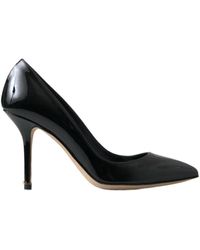 Dolce & Gabbana - Bellissime scarpe nere in pelle con tacco alto - Lyst
