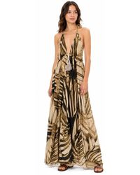 Dixie - Lange Jurk Met Geometrische Print - Lyst