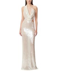 Amazuìn - Kleedjes ,Polyester Iselin Asymmetrische Gedrapeerde Maxi Jurk - Lyst