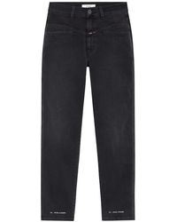 Closed - Straight leg gris oscuro - Lyst