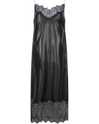 Givenchy - Schwarzes midikleid mit 4g-spitze - Lyst
