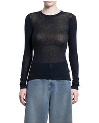 James Perse - Round-Neck Knitwear - Lyst