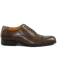 Testoni - Schoenen ,Bruin ,Leer Leren Veterschoenen - Lyst