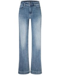 M·a·c - Jeans ,Blauw ,Katoen Dream Wide Broek - Lyst