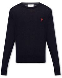 Ami Paris - Round-Neck Knitwear - Lyst