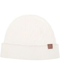 Eleventy - Accessoires ,Kasjmier Gevlochten Cashmere Gebreide Muts - Lyst