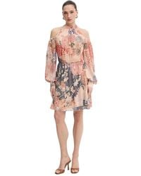 Guess - Patroon Mini Jurk - Lyst