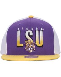 Mitchell & Ness - Lsu Tigers Basketball Snapback Cap - Lyst