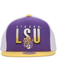 Mitchell & Ness - Lsu Tigers Basketball Snapback Cap - Lyst