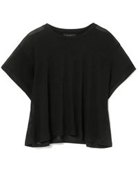 Dondup - Tops ,Zwart ,Katoen Stijlvol T-Shirt - Lyst