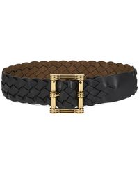 Etro - Wendegürtel Wildleder-Geflecht - Lyst
