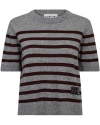 Haute L'Amitié - Grijs/Amarone Streep Cash Stripe Trui - Lyst