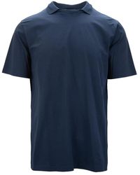 Herno - Tops ,Blauw ,Katoen Slip-On T-Shirt - Lyst
