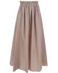 Herno - New Techno Taffeta Rok - Lyst