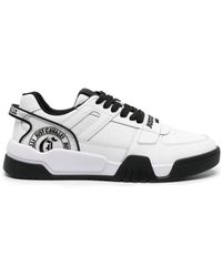 Just Cavalli - Weiße sneakers mit körnigem leder - Lyst