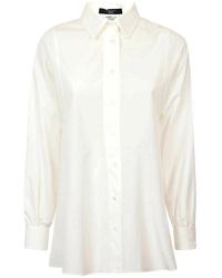 Weekend by Maxmara - Camisa clásica blanca de algodón puro - Lyst