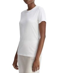 Vince - Pima cotton crew neck t-shirt - Lyst
