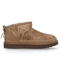 UGG - Schoenen ,Bruin ,Leer Classic Ultra Mini Biarritz - Lyst