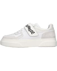 DSquared² - Schoenen ,Wit ,Leer Sneakers Wit - Lyst
