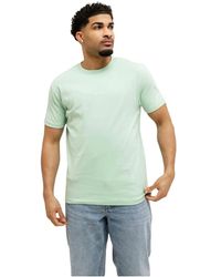 Pure Path - Tops ,Groen ,Katoen Bold Emblem T-Shirt - Lyst
