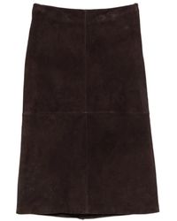 Yerse - Rokken ,Bruin ,Midi Skirts - Lyst
