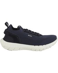 HUGO - Sneaker Blu - Lyst