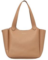 Twinset - Braune leder shopper tasche forever - Lyst