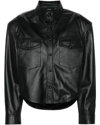 Wardrobe NYC - Giacca camicia in pelle nera - Lyst