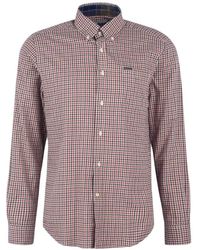 Barbour - Twill Button Down Hemd - Lyst
