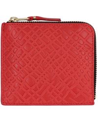 Comme des Garçons - Leder Münzgeldbörse Mit Reißverschluss - Lyst