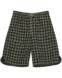 5 PROGRESS - Groene Shorts Met Pied De Poulle - Lyst
