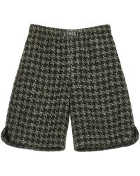 5 PROGRESS - Groene Shorts Met Pied De Poulle - Lyst