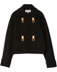 Loewe Cropped Jacket - Zwart