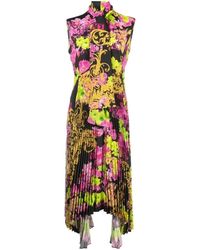 Versace - Kleedjes ,Veelkleurig ,Elegante Zwarte Jurk Voor Vrouwen - Lyst