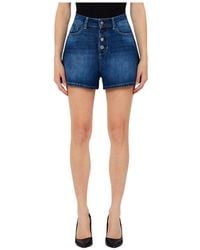 Liu Jo - Denim Shorts Met Hoge Taille - Lyst