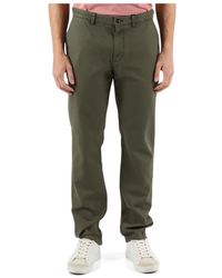Tommy Hilfiger - Pantaloni straight fit in cotone e lino - Lyst