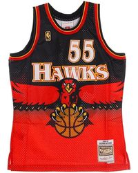 Mitchell & Ness - Fitness ,Veelkleurig ,Polyester Basketbal Tanktop Swingman Jersey Mutombo - Lyst