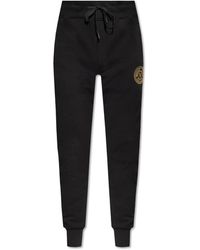 Versace Jeans Couture - Broeken ,Zwart ,Katoen Trainingsbroeken Met Logo - Lyst
