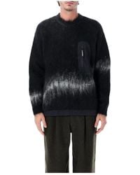 and wander - Round-Neck Knitwear - Lyst