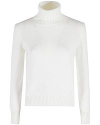Gran Sasso - Truien & Vesten ,Wit ,Wol Ciclista Turtleneck - Lyst