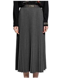 5 PROGRESS - Rokken ,Grijs ,17110 Midi Rok - Lyst