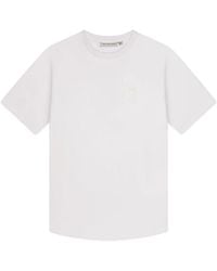 Off The Pitch - Faded Slim Fit T-Shirt Weiß - Lyst