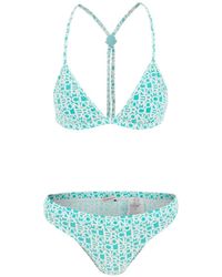 Moncler - Bikini set with logo print - Lyst