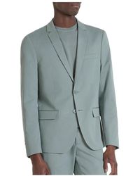 Antony Morato - Jassen ,Blauw ,Slim Fit Groene Jas Bonnie Stijl - Lyst