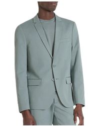 Antony Morato - Jassen ,Blauw ,Slim Fit Groene Jas Bonnie Stijl - Lyst