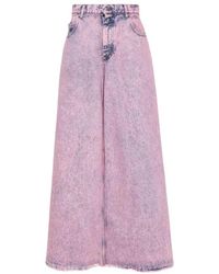 Marni - Rosa Ausgestellte Baumwolljeans Italien Hergestellt - Lyst