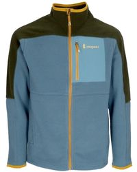COTOPAXI - Fitness ,Blauw ,Polyester Fleece Jack Met Rits Hoge Hals - Lyst